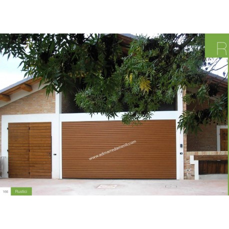 Serranda da garage DECOPAINT scorrevole  a soffitto RollMatic OD Inclusa motorizzazione laterale ProMatic