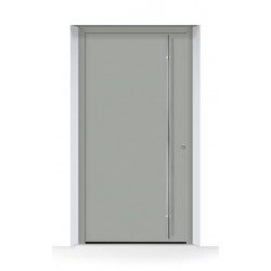 Porta d'ingresso ThermoCarbon (2020) ral 7030 grigio pietra struttura fine opaca Hormann
