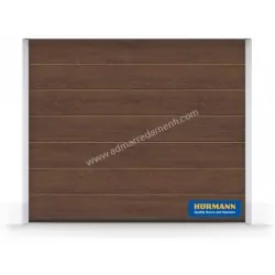 Porta Hormann sezionale RENOMATIC LIGHT 2018 DecoColor DARK OAK