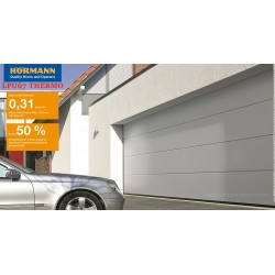 Porta sezionale LPU67 Thermo Hörmann Bianco ral 9016 L2500 H2250-greca a L