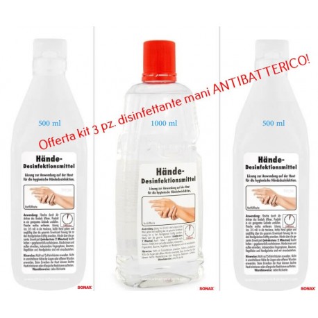 Disinfettante Antibatterico per piccoli lavori di Fai da te  in kit d 3 pz
