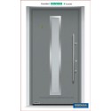 Portoncino ingresso THERMO65 colore CH907 grigio alluminio Hormann