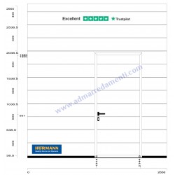 Portone sezionale da garage Hörmann LPU42 - 2,65 m x 2,9 m bianco