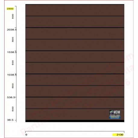 portone sezionale woodgrain marrone terra ral 8028