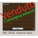Portone PRONTA CONSEGNA L-2750 H-2250 sezionale garage Hormann  Marrone Terra ral 8028