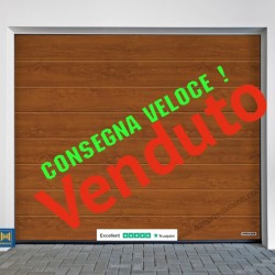 Portone L-2500  H-2500 noce golden oak greca L Renomatic Hormann