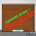 Portone L-2500  H-2500 noce golden oak greca L Renomatic Hormann