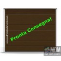 Portone L-3000 H-2125 Marrone Terra ral 8028 woodgrain greca M Renomatic Hormann