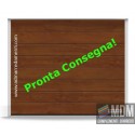 Portone sezionale L-2750 H-2250  noce Dark Oak greca M Renomatic Hormann