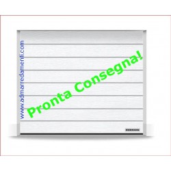 Portone sezionale L-2500 H-2500 Bianco woodgrain greca M Renomatic Hormann