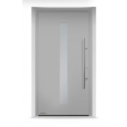 Portoncino ingresso THERMO65 ral 9006 alluminio brillante
