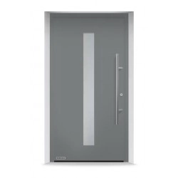 Portoncino ingresso THERMO65 colore CH907  grigio alluminio Hormann