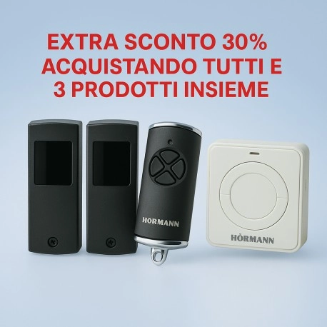 Kit Hörmann per Automazione Portoni - Fotocellule, Telecomando e Tasto Interno
