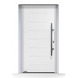 Portoncino d'ingresso THERMO 65 acciaio-alluminio Bianco Traffico Ral 9016 Hormann