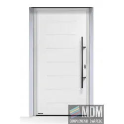 Portoncino d'ingresso THERMO 65 acciaio-alluminio Bianco Traffico Ral 9016 Hormann