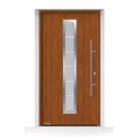 Portone THERMO65 acciaio-alluminio Decograin Golden Oak Hormann