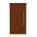 Porta THERMO65 acciaio-alluminio Decograin Dark Oak Hormann