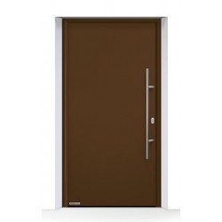 Portone d'ingresso THERMO65 acciaio/alluminio Marrone Terra Ral 8028 Hormann