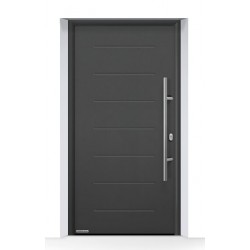 Portoncino ingresso THERMO65 acciaio e alluminio Antracite Metallic CH703 Hormann