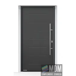 Portoncino ingresso THERMO65 acciaio e alluminio Antracite Metallic CH703 Hormann