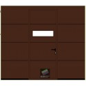 Portone da garage LPU42 su misura 2600 X 2250 Grecatura L,con porta e  finestratura MOD.LPU42