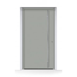 Portone THERMOSAFE Grigio pietra RAL 7030 struttura fine opaca